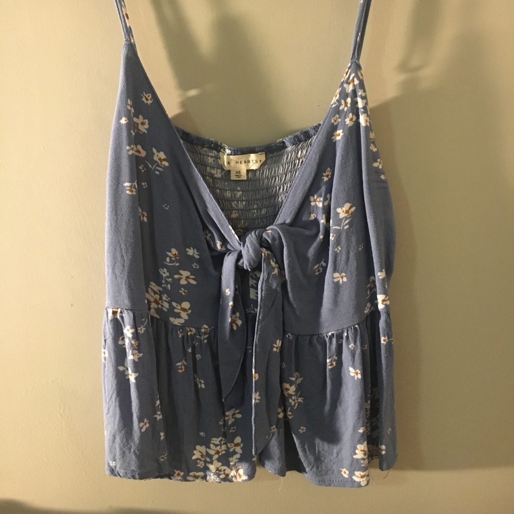Baby Blue Floral Tank